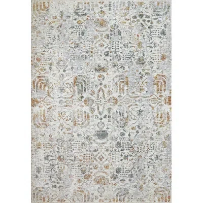 Dynamic Rugs Oriental Area Rug In Ivory/grey/rust