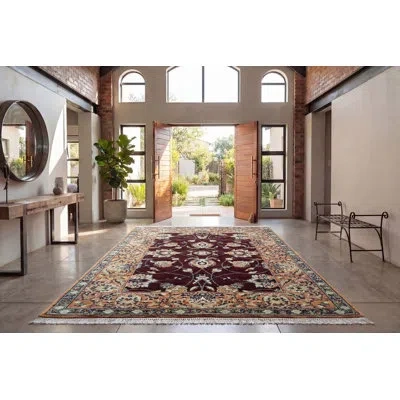 Dynamic Rugs Wade Area Rug In Blue;brown;red
