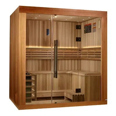 Dynamic Saunas Copenhagen 3 Person Traditional Steam Sauna In Cedar