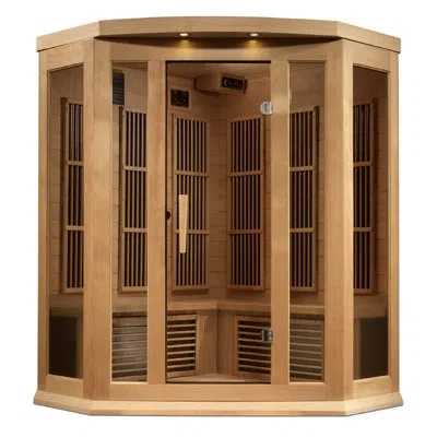 Dynamic Saunas Dynamic Infrared  3 - Person Indoor Bluetooth Compatible Far Infrared Sauna In Hemlock In Canadian Hemlock Wood;canadian Hemlock W