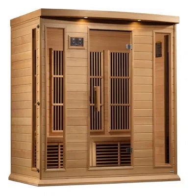 Dynamic Saunas Dynamic Infrared  4 - Person Indoor Bluetooth Compatible Far Infrared Sauna In Hemlock In Canadian Hemlock Wood;canadian Hemlock W