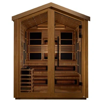 Dynamic Saunas Dynamic Infrared "kaskinen" 6 Person Barn Hybrid (puretech Full Spectrum Ir Or Traditional Stove) Ou