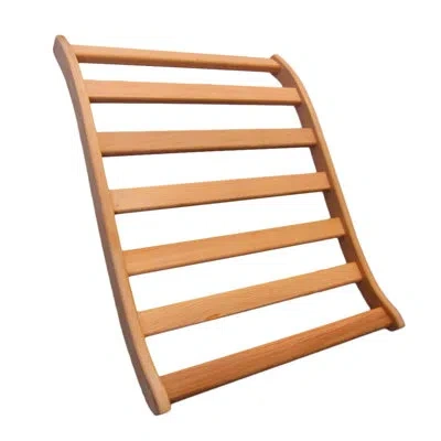 Dynamic Saunas Golden Designs S-shape Back Rest In Red Cedar