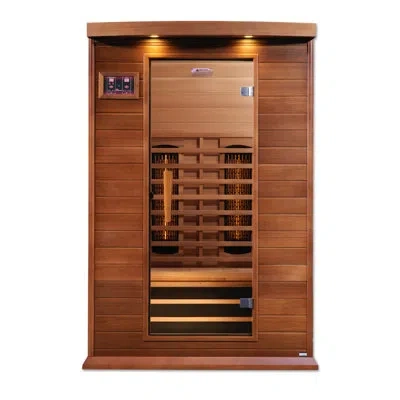 Dynamic Saunas Maxxus Full Spectrum Carbon Canadian Cedar 2 Person Far Infrared Sauna In Brown