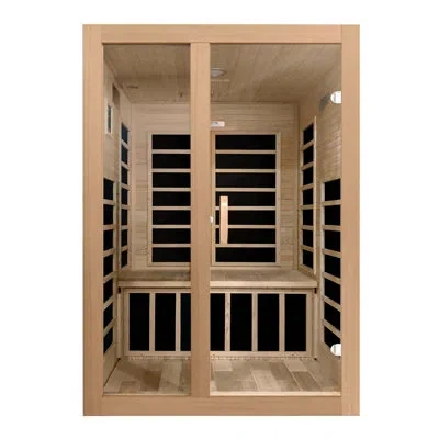 Dynamic Saunas Santiago 2 - Person Indoor Far Infrared Sauna In Hemlock In Canadian Hemlock