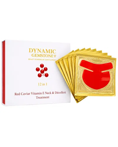 Dynamic Supreme Unisex Red Caviar Vitamin E Neck & Decollet Treatment (12 Pack) In Gold