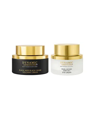 Dynamic Supreme Women's Pearl-infused Stem Cell Eye Cream & Black Jade Black Caviar Volcanic Cream In Transparent