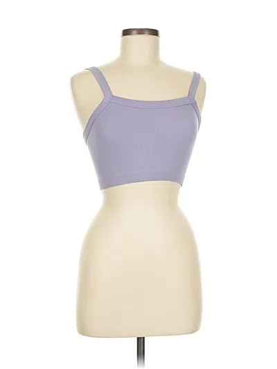 Pre-owned Dynamic Tank Top Purple Strapless Neckline Tops