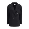 Dynamis Studio Wool Blazer Coat In Black