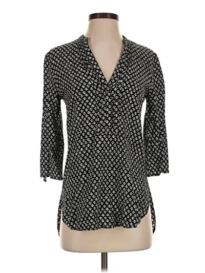 Pre-owned Dynamite 3/4 Sleeve Blouse In Black