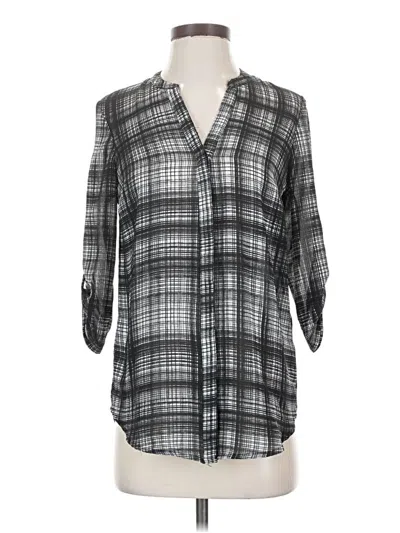 Pre-owned Dynamite 3/4 Sleeve Blouse In Gray