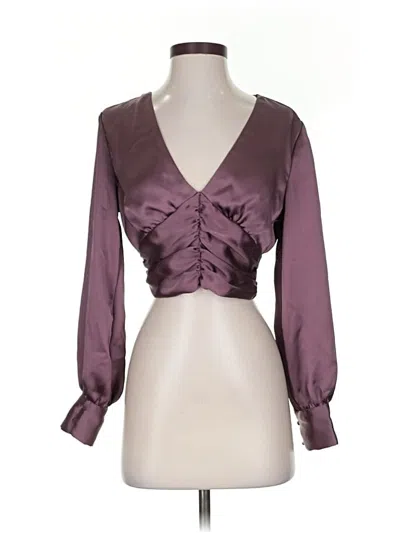 Pre-owned Dynamite 3/4 Sleeve Blouse In Purple