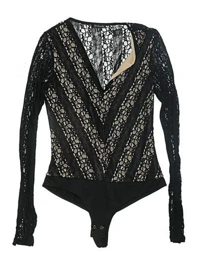 Pre-owned Dynamite Bodysuit In Black