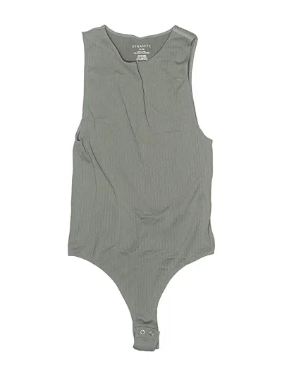 Pre-owned Dynamite Bodysuit In Gray