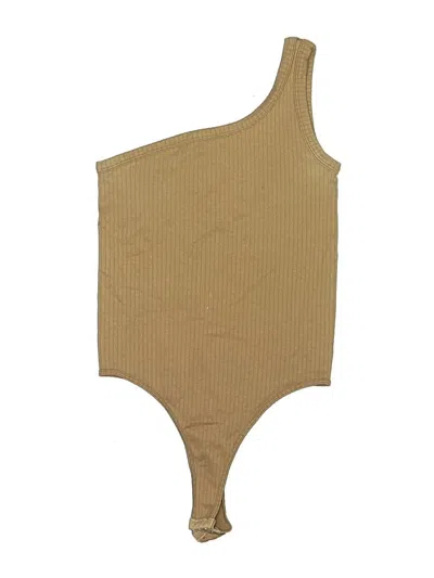 Pre-owned Dynamite Bodysuit In Tan