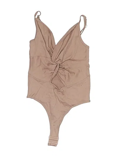 Pre-owned Dynamite Bodysuit In Tan