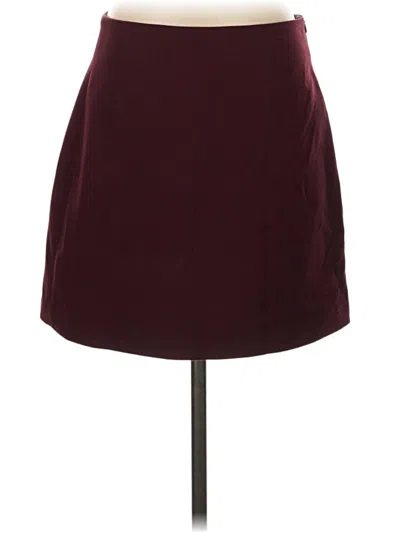 Pre-owned Dynamite Casual Skirt In Burgundy