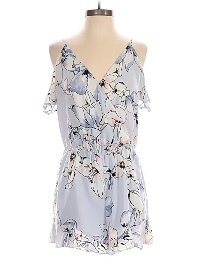 Pre-owned Dynamite Romper In Blue