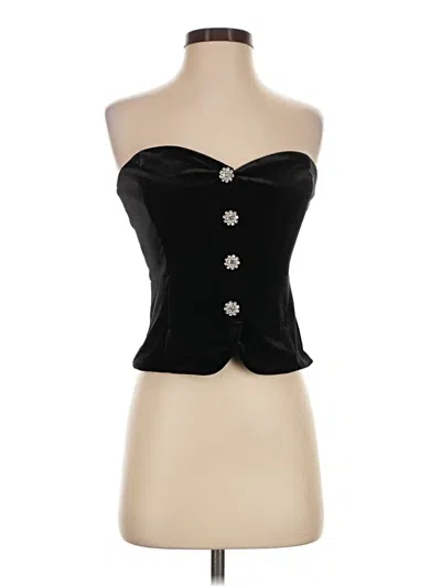 Pre-owned Dynamite Sleeveless Blouse In Black