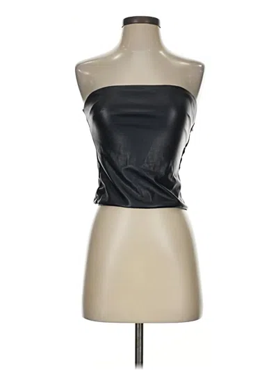 Pre-owned Dynamite Sleeveless Top Black Strapless Neckline Tops