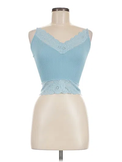 Pre-owned Dynamite Sleeveless Top Blue Sweetheart Neckline Tops