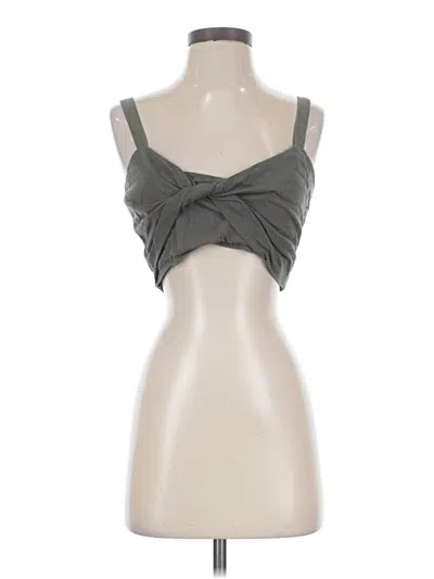 Pre-owned Dynamite Sleeveless Top Gray Sweetheart Neckline Tops