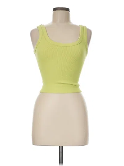 Pre-owned Dynamite Sleeveless Top Green Sweetheart Neckline Tops