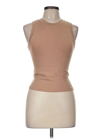 Pre-owned Dynamite Sleeveless T-shirt In Tan