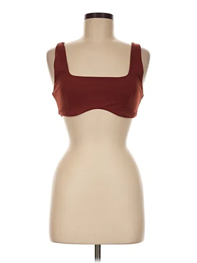 Pre-owned Dynamite Sports Bra In Burgundy