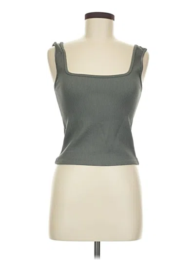 Pre-owned Dynamite Tank Top Gray Square Neckline Tops