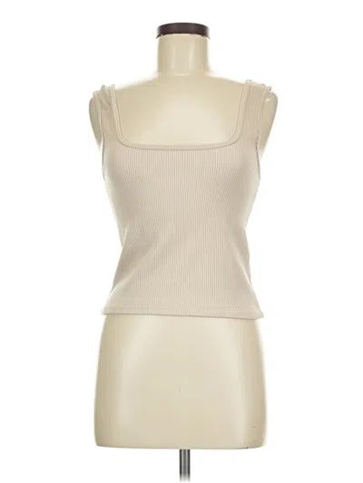 Pre-owned Dynamite Tank Top Ivory Strapless Neckline Tops