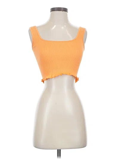 Pre-owned Dynamite Tank Top Orange Strapless Neckline Tops