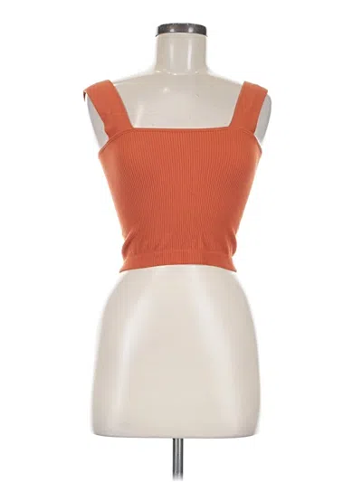 Pre-owned Dynamite Tank Top Orange Strapless Neckline Tops