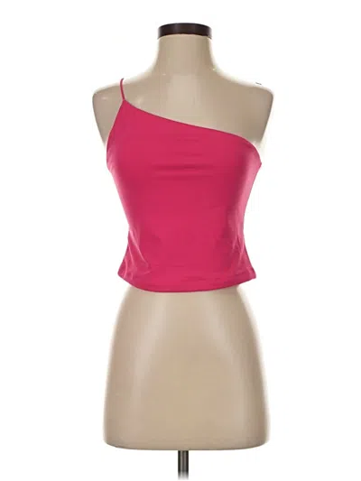Pre-owned Dynamite Tank Top Pink One Shoulder Neckline Tops