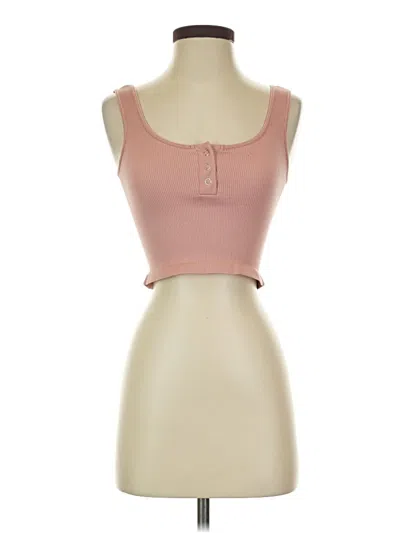 Pre-owned Dynamite Tank Top Pink Strapless Neckline Tops