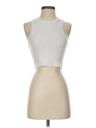 Pre-owned Dynamite Tank Top Silver Halter Neckline Tops