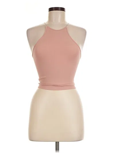 Pre-owned Dynamite Tank Top Tan Halter Neckline Tops