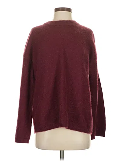 Pre-owned Dynamite Wool Pullover Sweater In Burgundy