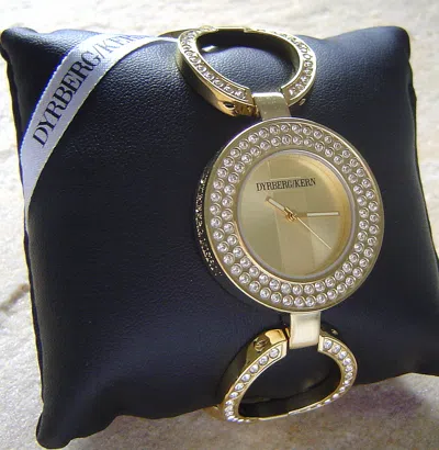 Pre-owned Dyrbergkern Dyrberg/kern Watch Tzare Gold/crystal Sale 21% Off Boxed 365