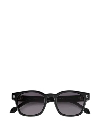 Dyrka Embellishment Square-frame Sunglasses In Black