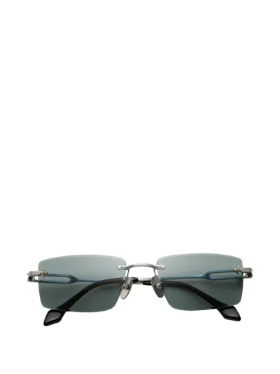 Dyrka Rimless Rectangle Sunglasses In Green