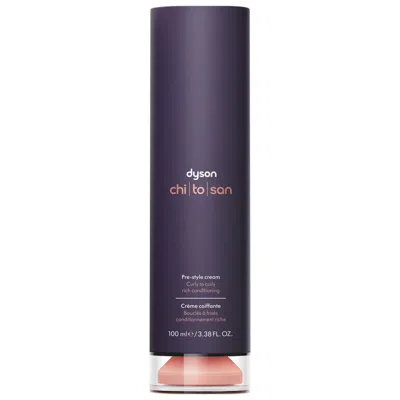 Dyson Chitosan Pre-styling Hair Cream For Flexible Hold Curly To Coily Hair, Rich Conditioning 3.38 oz / 1 In White
