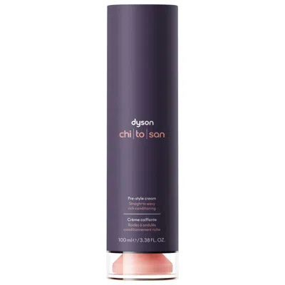 Dyson Chitosan Pre-styling Hair Cream For Flexible Hold Straight To Wavy Hair, Rich Conditioning 3.38 oz / In White