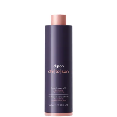 Dyson Chitosan™ Pre-style Cream Curly To Coily Light Conditioning Refill 100ml In Purple