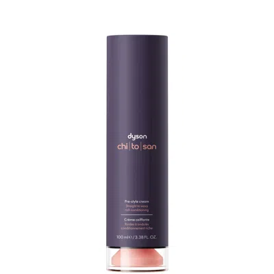 Dyson Chitosan™ Pre-style Cream Straight To Wavy Rich Conditioning 100ml In Purple