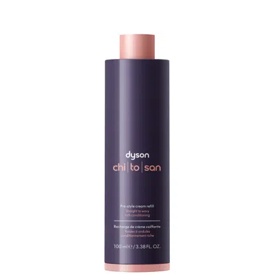Dyson Chitosan™ Pre-style Cream Straight To Wavy Rich Conditioning Refill 100ml In Transparent