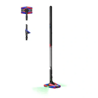 Dyson Pencilvacᵀᴹ Fluffycones Cordless Vacuum In Satin Nickel;blue