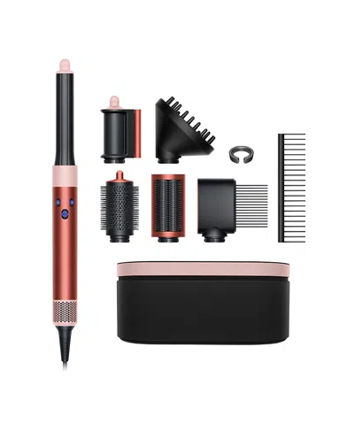 Dyson Special Edition Airwrap Multi-styler Complete Long Diffuse For Curly And Coily Hair In Strawberry Bronze/blush Pink