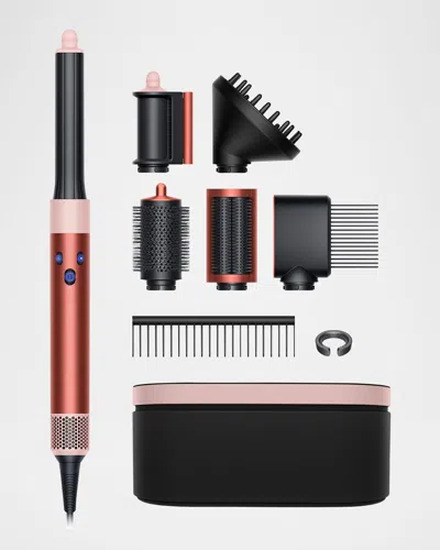 Dyson Special Edition Airwrap Multi-styler Complete Long Diffuse For Curly And Coily Hair In Strawberry Bronze/blush Pink