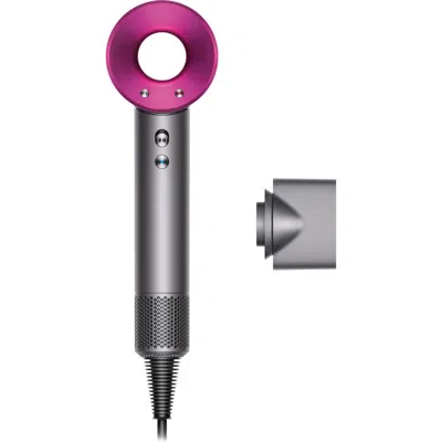 Dyson Supersonic Hair Dryer In Iron/fuchsia